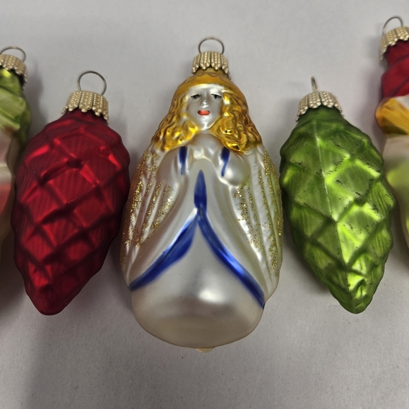 Christmas Ornaments St Nicholas Square European Glass Mouth Blown Hand Decorated - Picture 4 of 13
